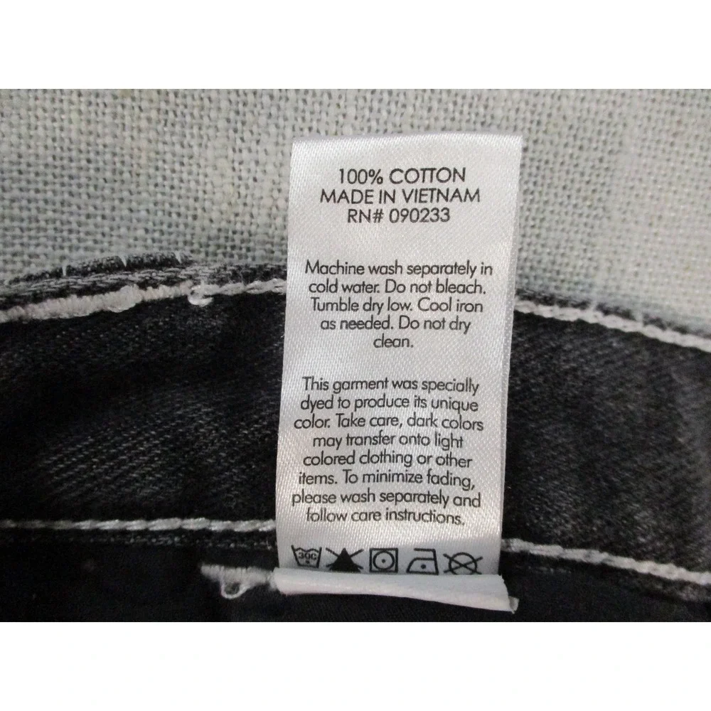 Wild Fable Black Denim‎ High Rise Cut Off Shorts Raw Hem Contrast Stitch Size 00